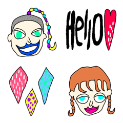 Popopo's girls & scandinavian emoji 2
