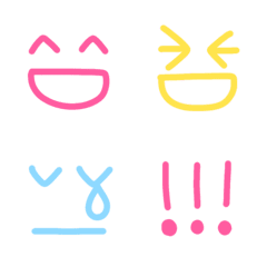 Simple face and symbol