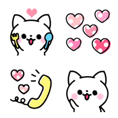 Pastel color Yurufuwa Neko-chan Emoji