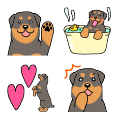 Dog emoji Rottweiler