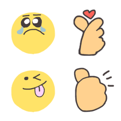 simple emoji cutekaomoji
