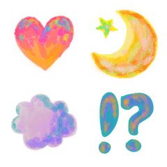 Colorful gem-like emoji