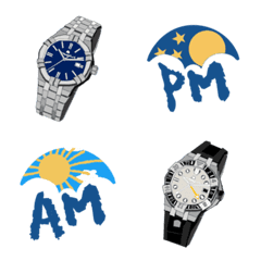Watch-loving luxury sports watch emoji
