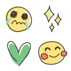 Hand-drawn Emoji faces&basic