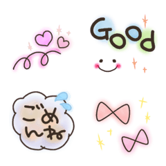 Japanese cute colorful emoji 3