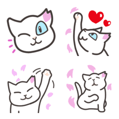 Cherry blossom cat emoji