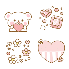 Pink, heart and girly! Cute emoji2