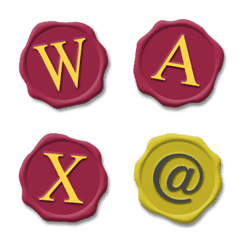 sealing wax alphabet emoji
