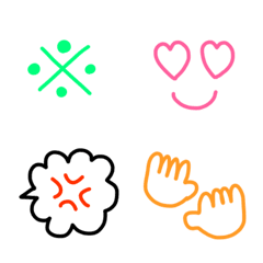 Colorful simple emojis 12