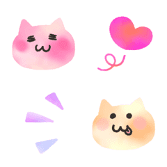 Kawaii watercolor cat