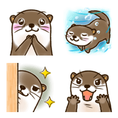 Have a fan day with otters.emoji.2