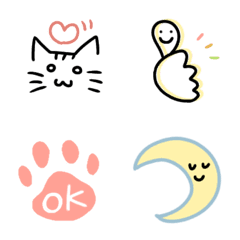 Simple emoji, with a cat