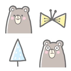 Girly bear emoji made by Chicci