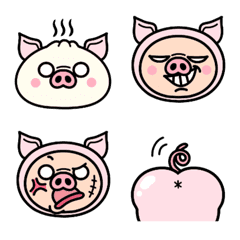 Shirome-chan's pig emoji
