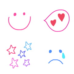 Colorful and simple emoji.