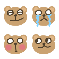Funny teddy bear emoticon pack