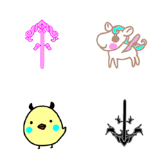 Angel arrow and demon symbol Emoji