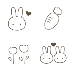 simple rabbit Emoji xxx