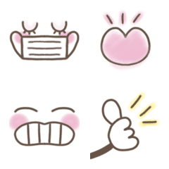 Simple Rakugaki style Emoji