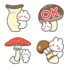 Mushroom and little rabbit