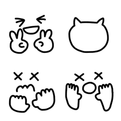 Monotone simple emojis 10