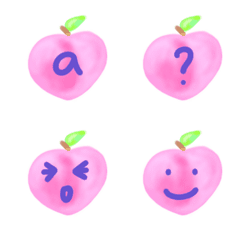 Pink peach alphabet