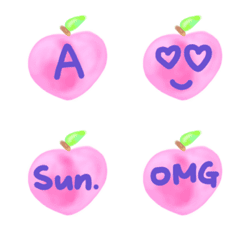 Pink peach alphabet (capital)