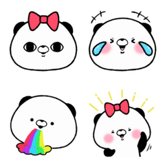 Panda in the heart emoji 2
