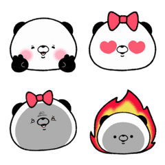 Panda in the heart emoji 1