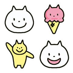 White cat Shirono emoji