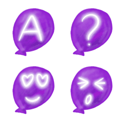 Balloon alphabet (capital)