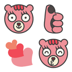 Pink B E A R emoji