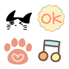 Simple emoji, with a cat 2