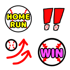Baseball emoji.Mainly words.