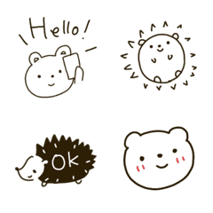 Simple emoji animals