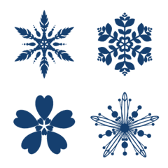 Snowflakes pattern emoji