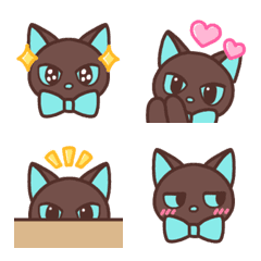 Cat emoji like chocolate mint