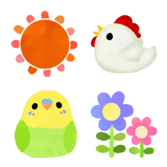 Cute animal spring emoji