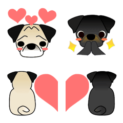 Pug Emoji -Glico&Lala-