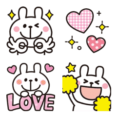 Adult cute rabbits Emoji 16