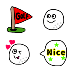 ゴルフ Emojilist Lineクリエイターズ絵文字まとめサイト