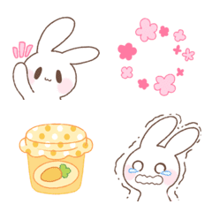 Emoji de coelho tímido