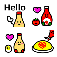 Mayonnaise & ketchup Emoji