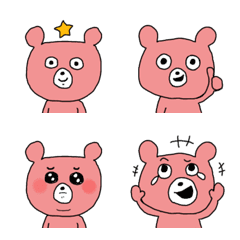 pink bear  emoji