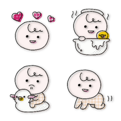cute  baby emoji