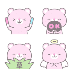 Otaku pink bear emoji