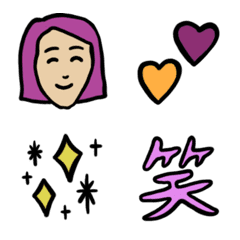 colorful and happy simple emoji