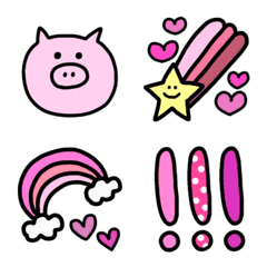 Pop pink emoji