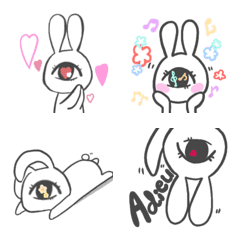 a monocular rabbit Emoji