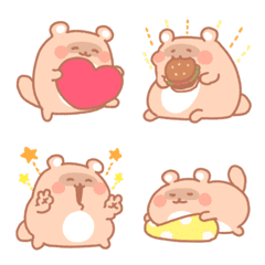 Fluffy & cute raccoon dog emoji